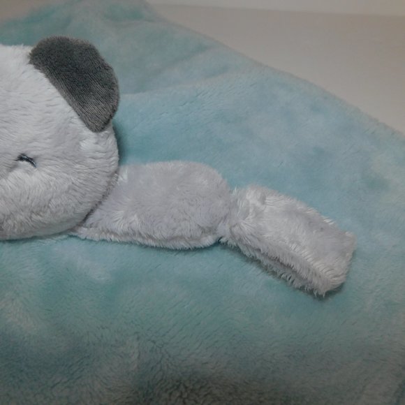 Carters Blue Gray Koala Bear Security Blanket Nunu Love with Pacifier Holder - Picture 4 of 7